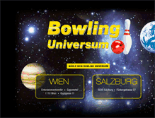 Tablet Screenshot of bowling-universum.at